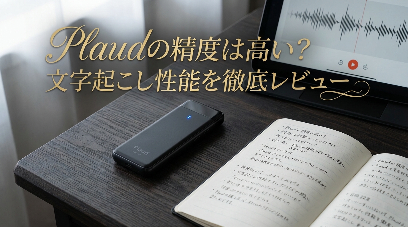 Plaudの精度は高い？文字起こし性能を徹底レビュー