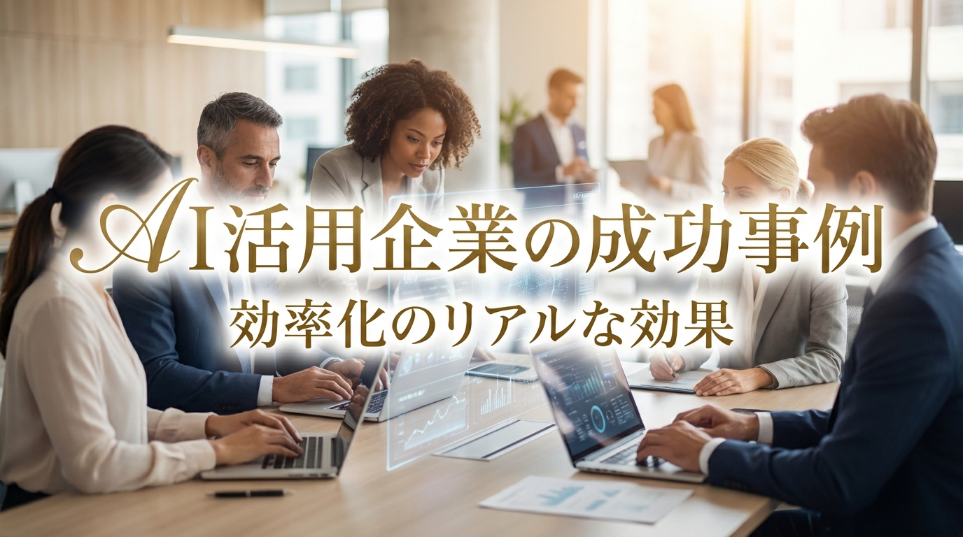 AI活用企業の成功事例｜効率化のリアルな効果とは