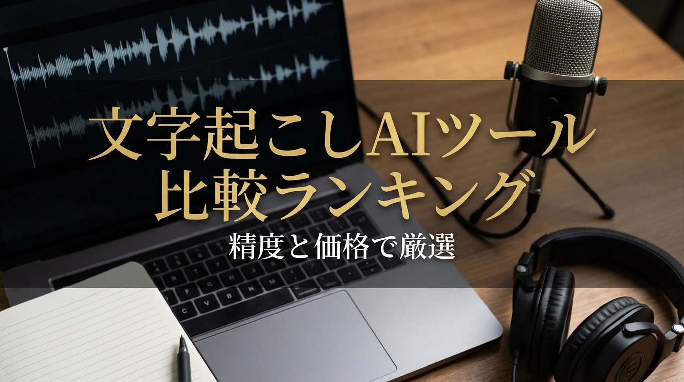 文字起こしAIツール比較ランキング|精度と価格で厳選