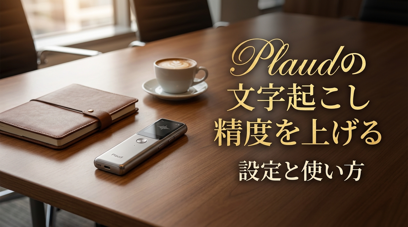 Plaudの文字起こし精度を上げる設定と使い方