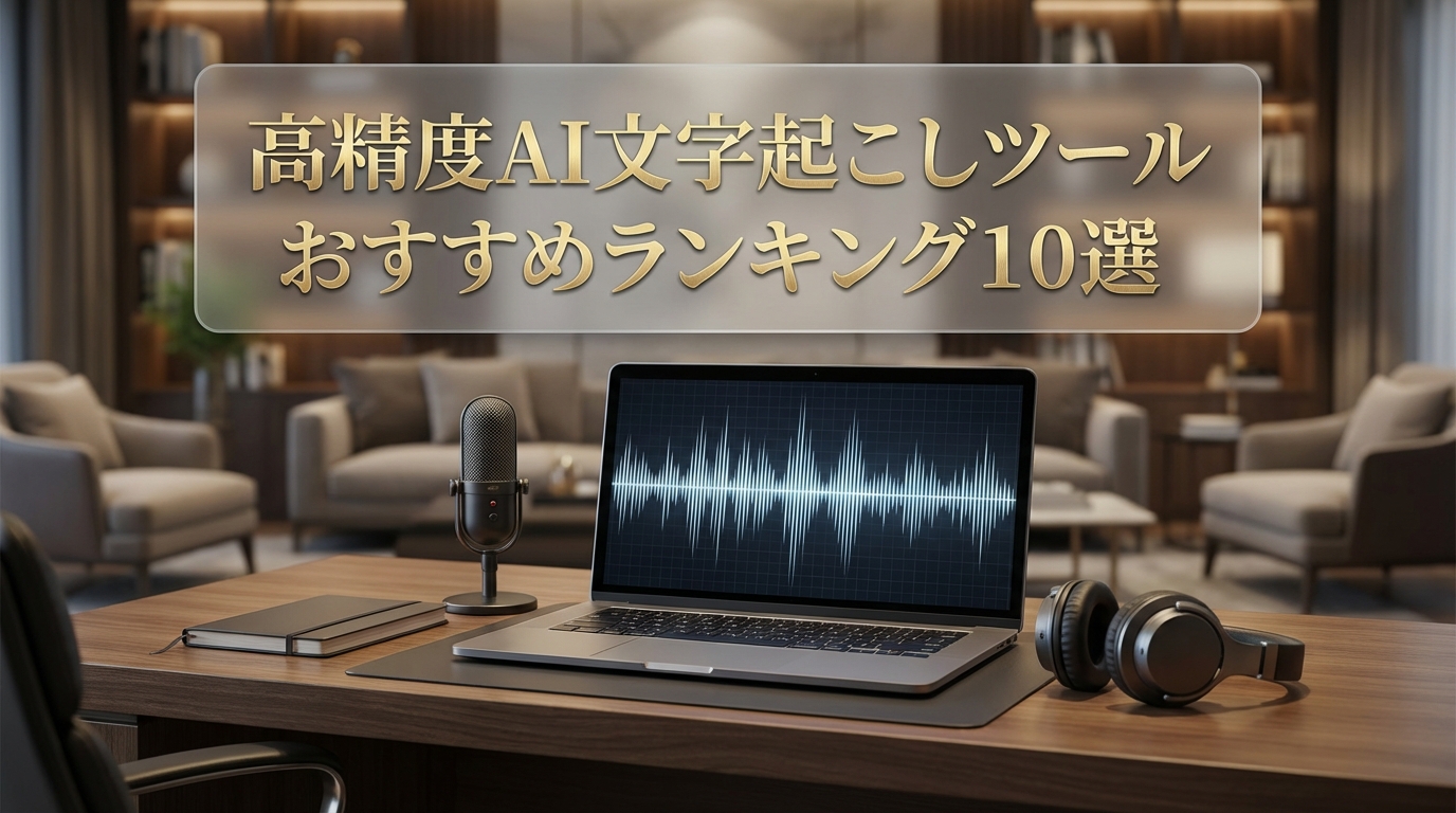 高精度AI文字起こしツールおすすめランキング10選