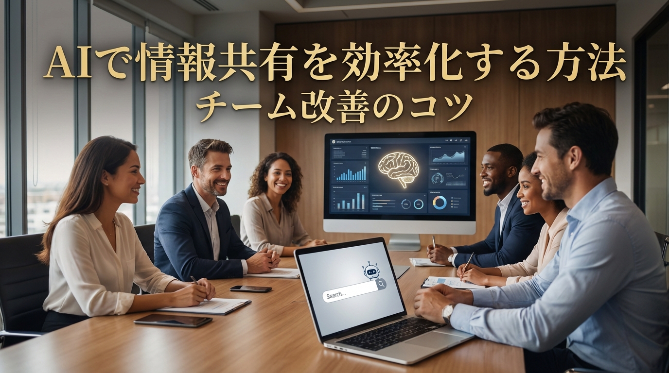AIで情報共有を効率化する方法|チーム改善のコツ