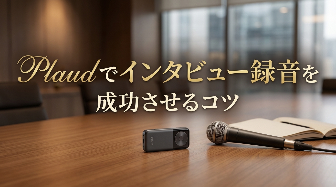 Plaudでインタビュー録音を成功させるコツ