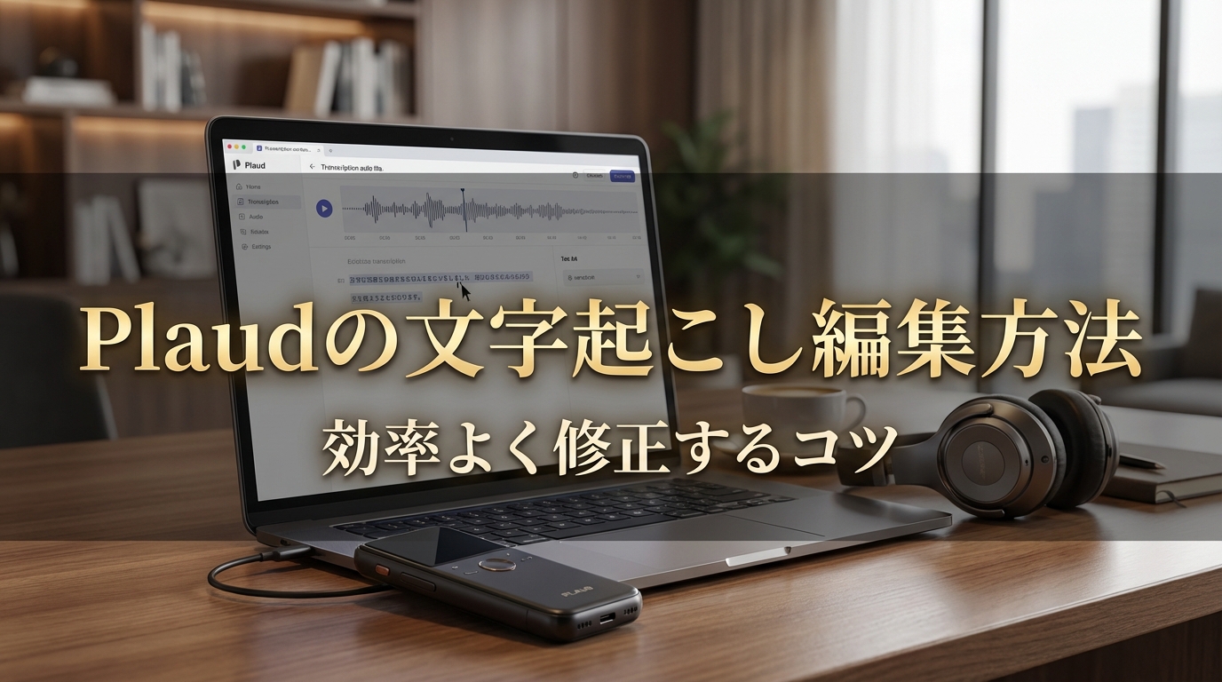 Plaudの文字起こし編集方法｜効率よく修正するコツ
