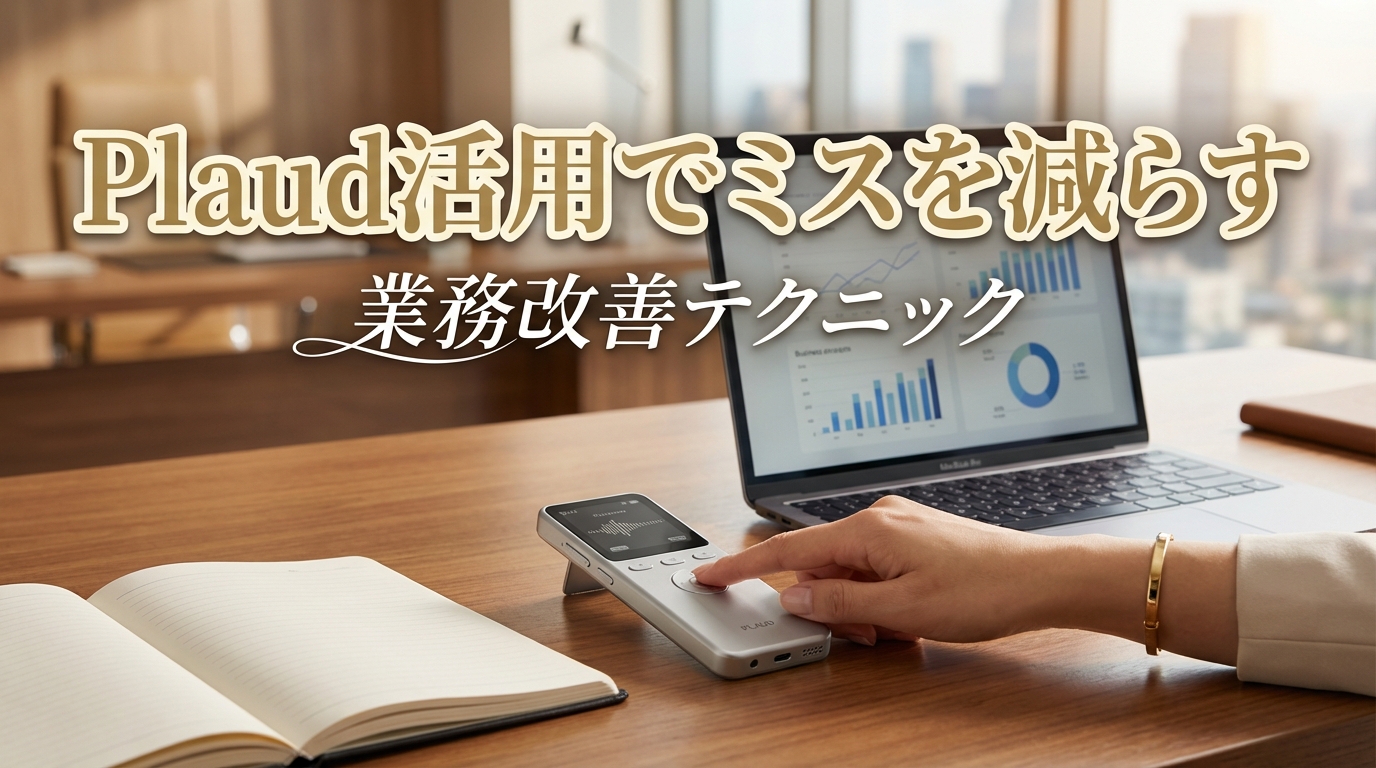 Plaud活用でミスを減らす業務改善テクニック