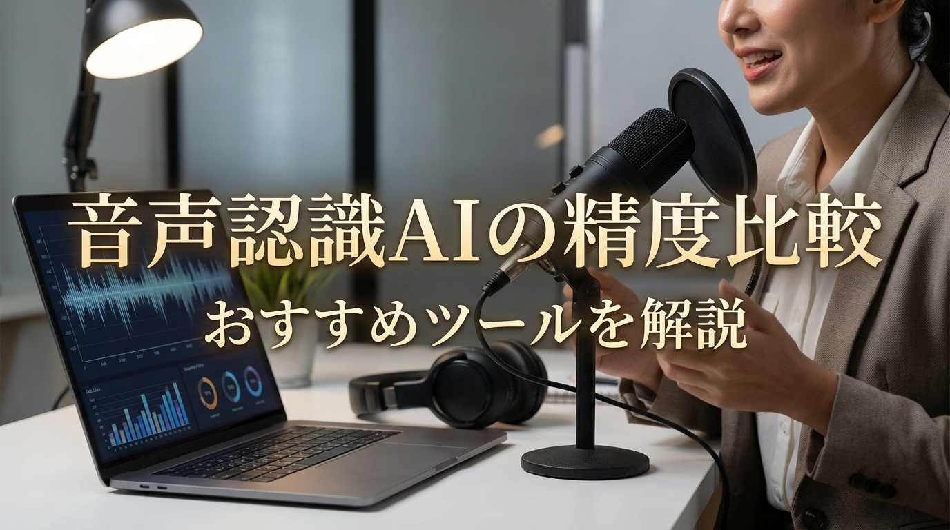 音声認識AIの精度比較｜おすすめツールを解説