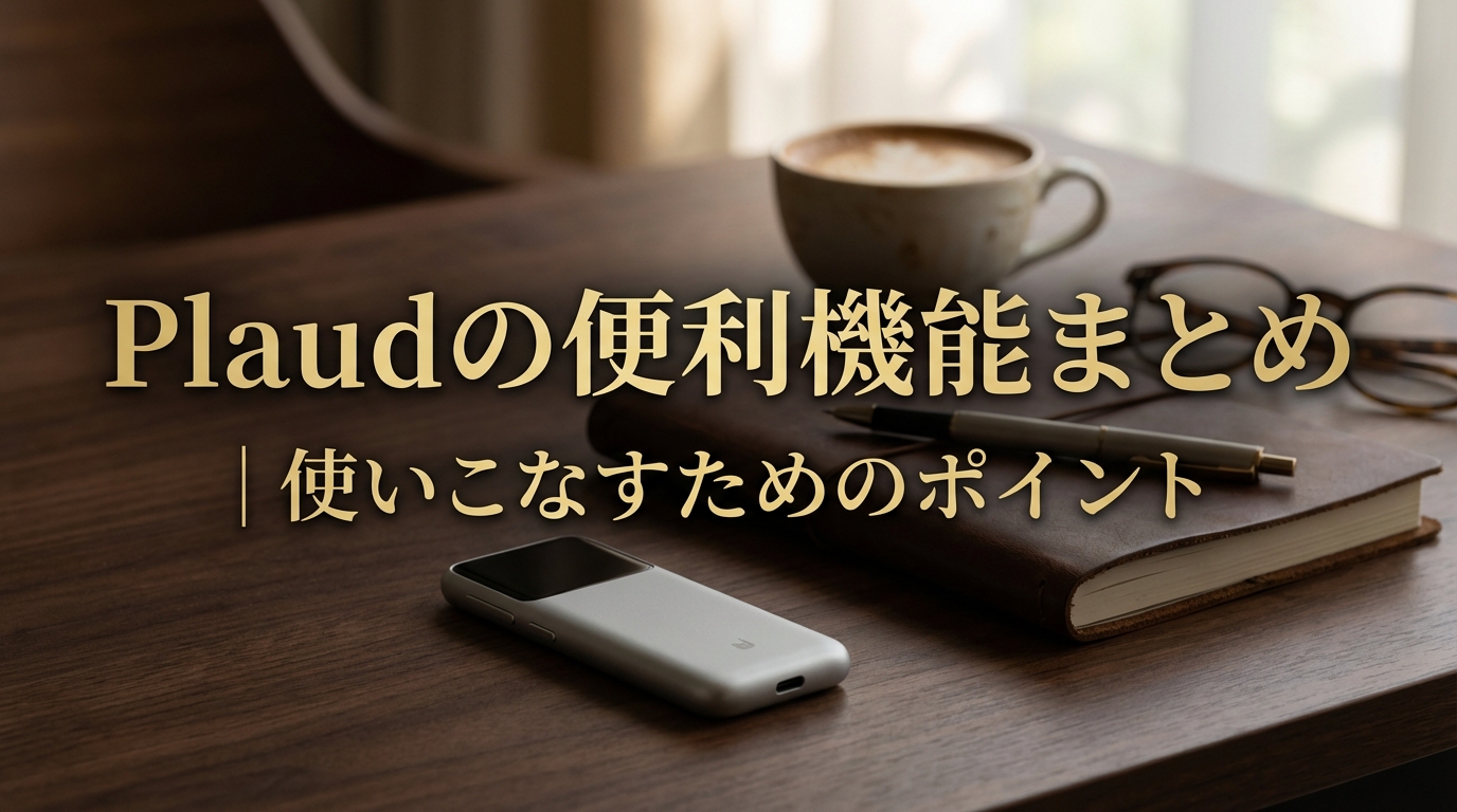 Plaudの便利機能まとめ｜使いこなすためのポイント