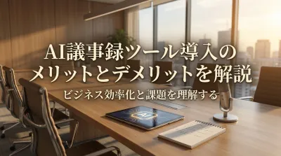 AI議事録ツール導入のメリットとデメリットを解説