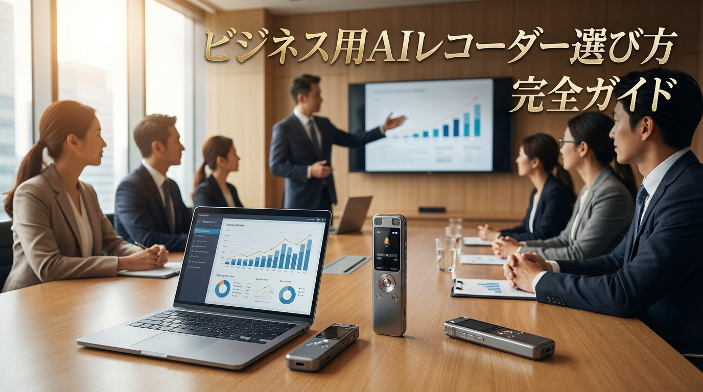 ビジネス用AIレコーダー選び方完全ガイド