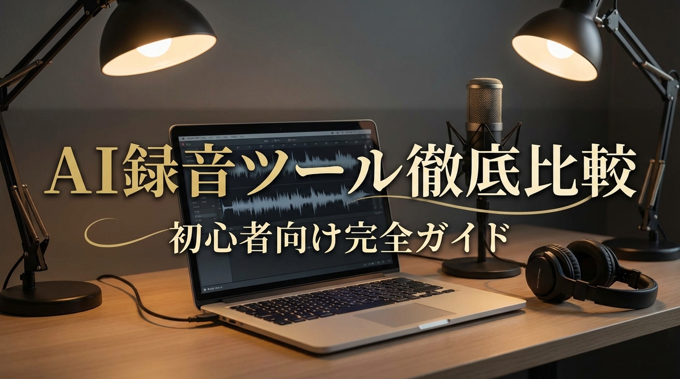AI録音ツール徹底比較｜初心者向け完全ガイド