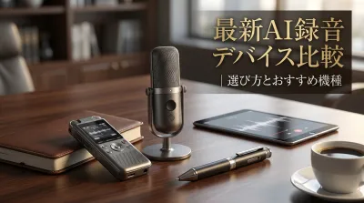 最新AI録音デバイス比較｜選び方とおすすめ機種