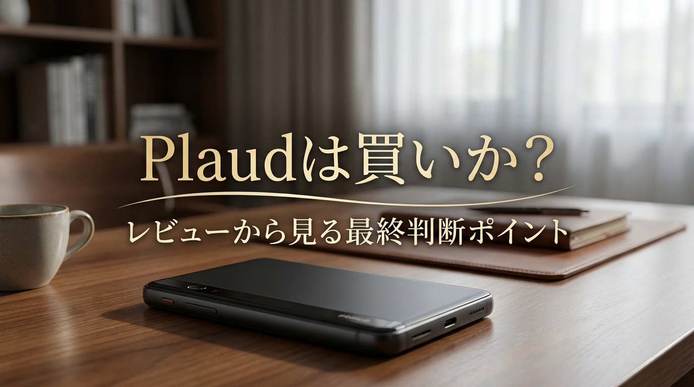 Plaudは買いか?レビューから見る最終判断ポイント