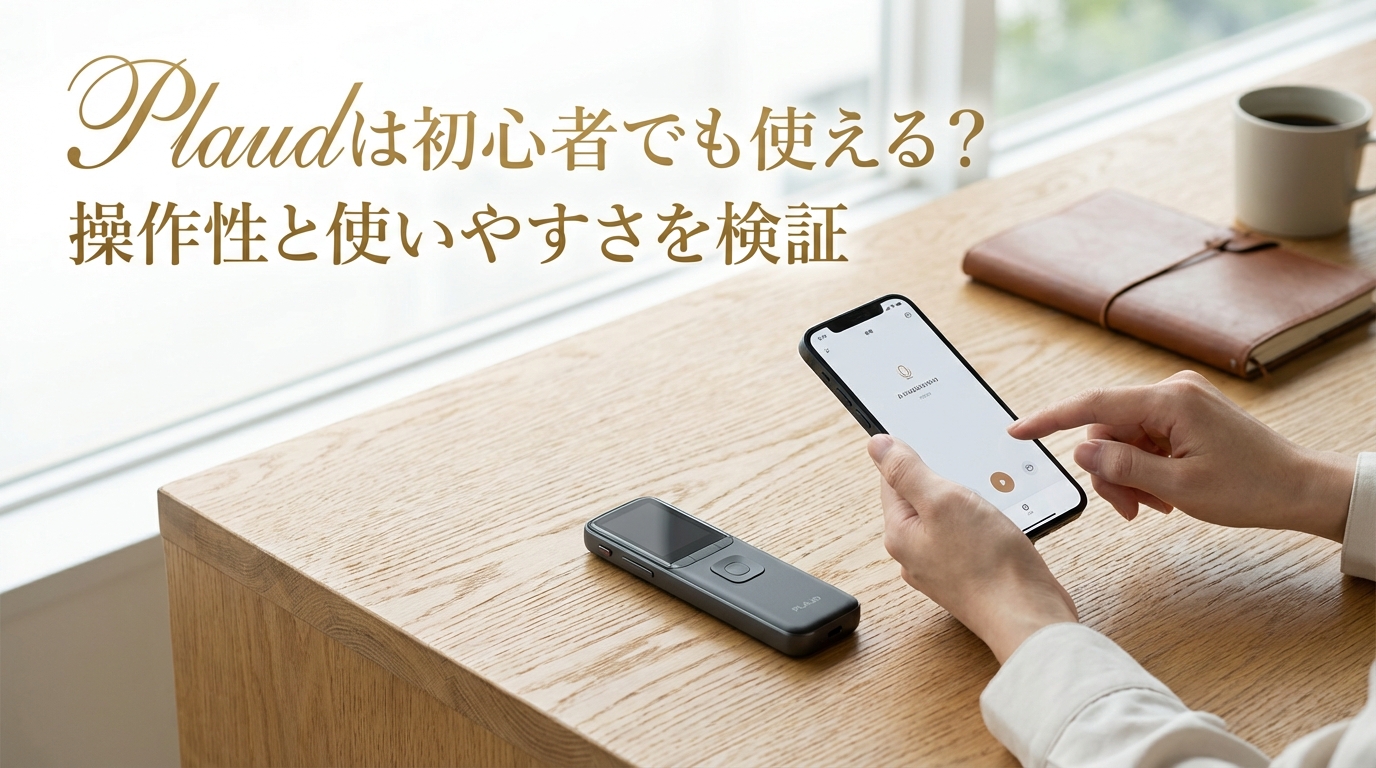 Plaudは初心者でも使える？操作性と使いやすさを検証