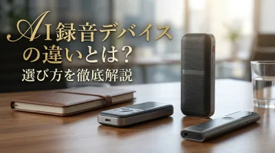 AI録音デバイスの違いとは？選び方を徹底解説