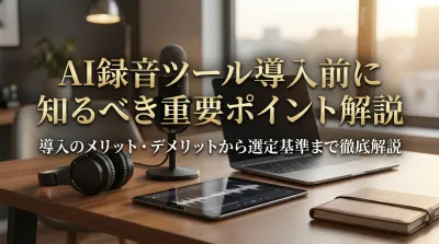 AI録音ツール導入前に知るべき重要ポイント解説