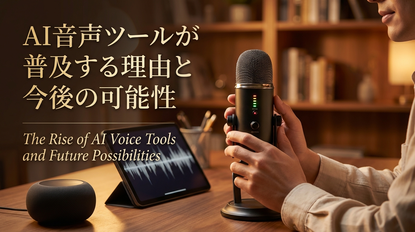 AI音声ツールが普及する理由と今後の可能性
