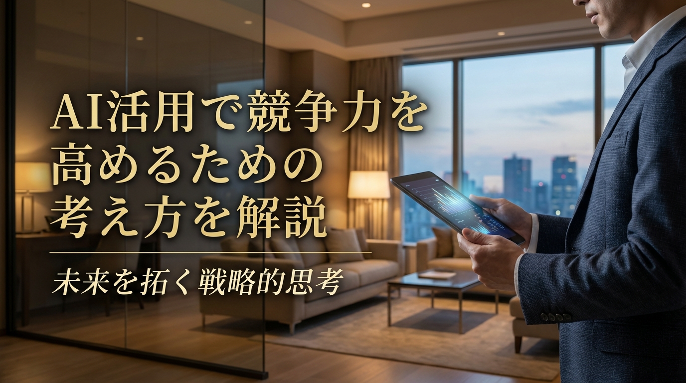 AI活用で競争力を高めるための考え方を解説