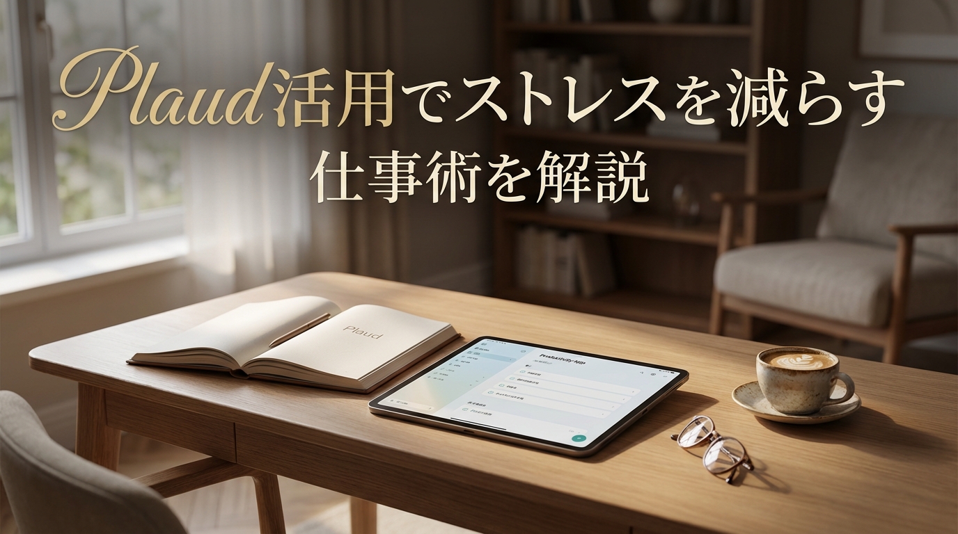Plaud活用でストレスを減らす仕事術を解説