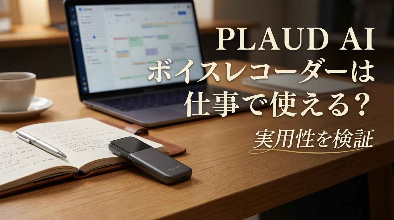 Plaud AIボイスレコーダーは仕事で使える？実用性を検証