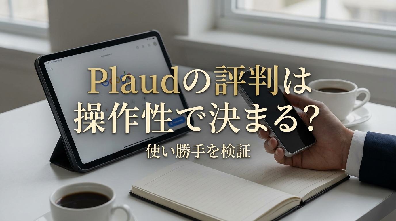 Plaudの評判は操作性で決まる？使い勝手を検証