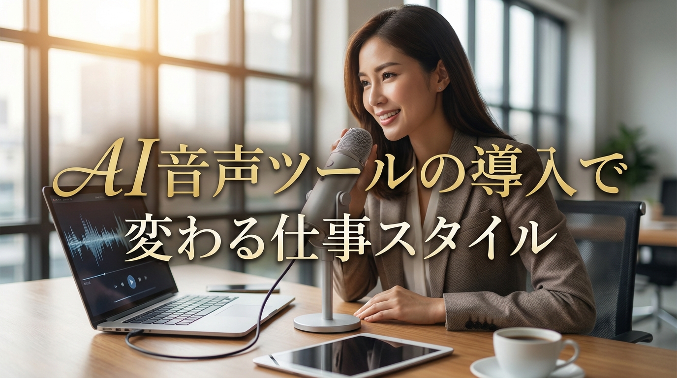 AI音声ツールの導入で変わる仕事スタイルとは
