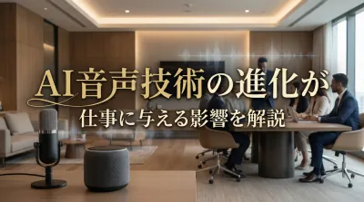 AI音声技術の進化が仕事に与える影響を解説