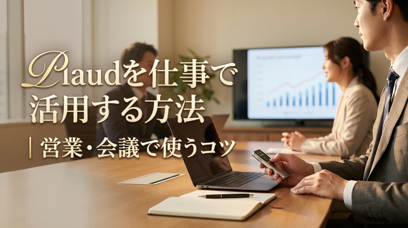 Plaudを仕事で活用する方法｜営業・会議で使うコツ