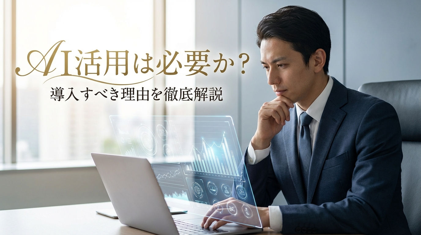 AI活用は必要か？導入すべき理由を徹底解説