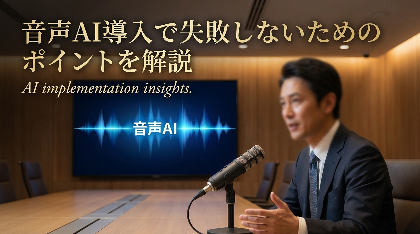 音声AI導入で失敗しないためのポイントを解説
