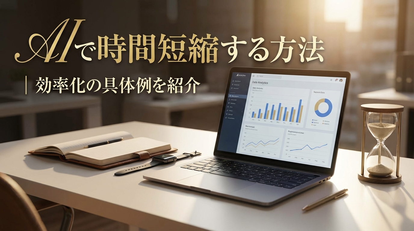 AIで時間短縮する方法｜効率化の具体例を紹介
