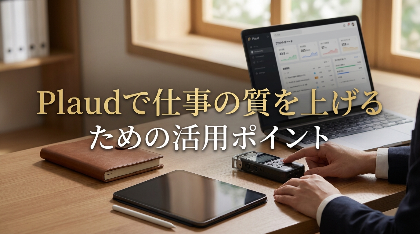 Plaudで仕事の質を上げるための活用ポイント