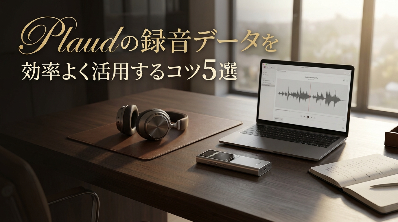 Plaudの録音データを効率よく活用するコツ5選