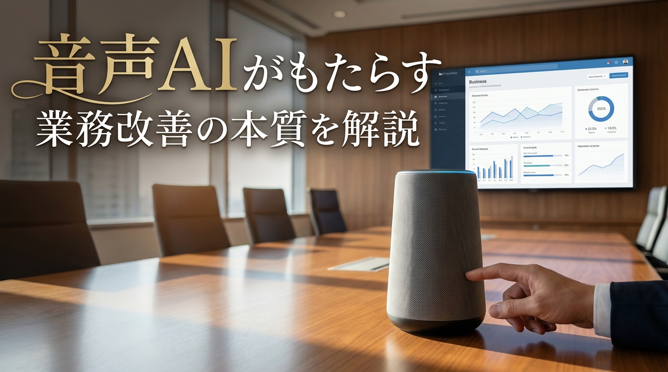 音声AIがもたらす業務改善の本質を解説