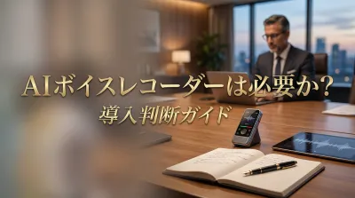 AIボイスレコーダーは必要か？導入判断ガイド