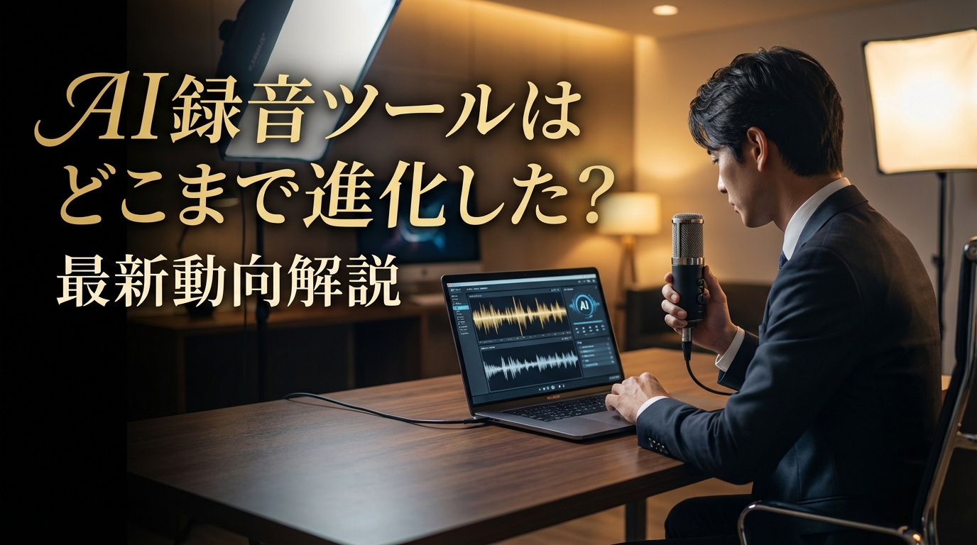 AI録音ツールはどこまで進化した？最新動向解説