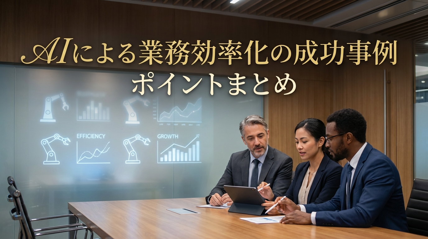 AIによる業務効率化の成功事例とポイントまとめ