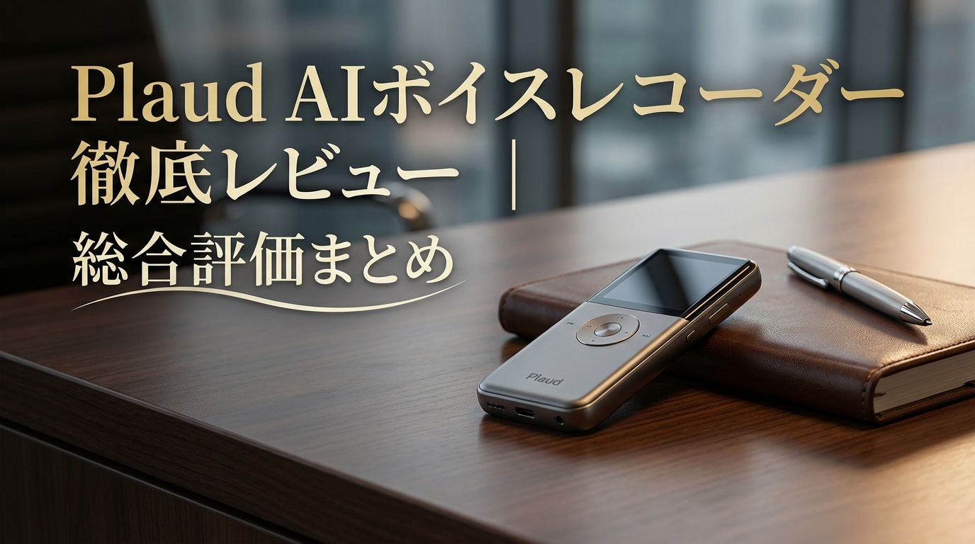 Plaud AIボイスレコーダー徹底レビュー｜総合評価まとめ
