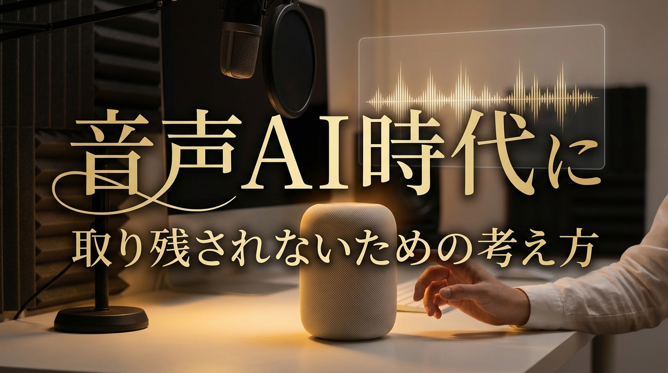 音声AI時代に取り残されないための考え方
