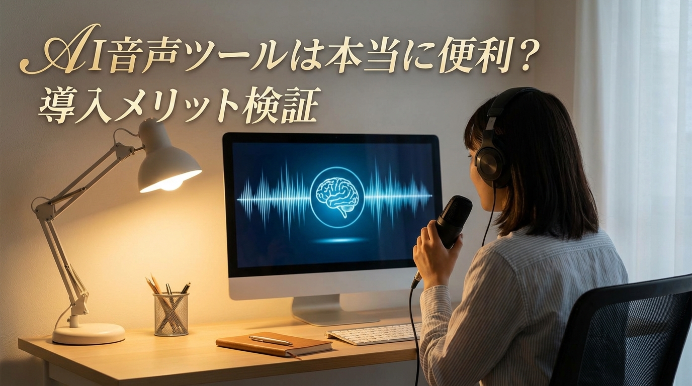 AI音声ツールは本当に便利?導入メリット検証