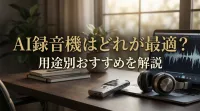 AI録音機はどれが最適？用途別おすすめを解説