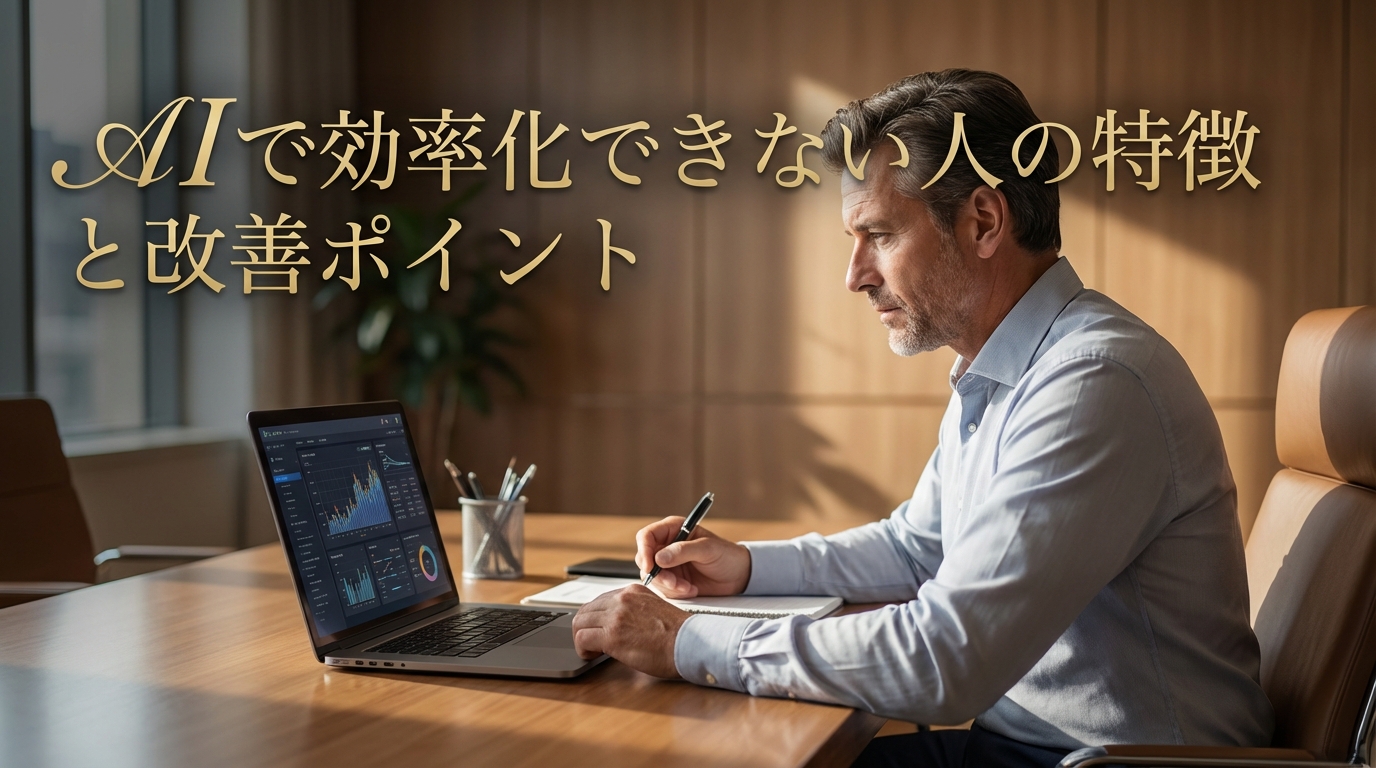 AIで効率化できない人の特徴と改善ポイント