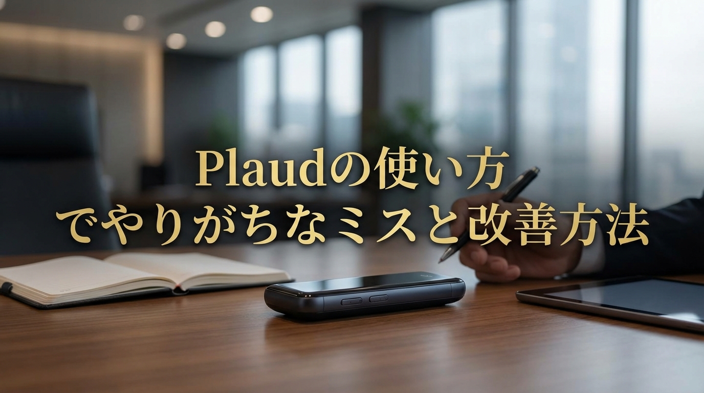 Plaudの使い方でやりがちなミスと改善方法