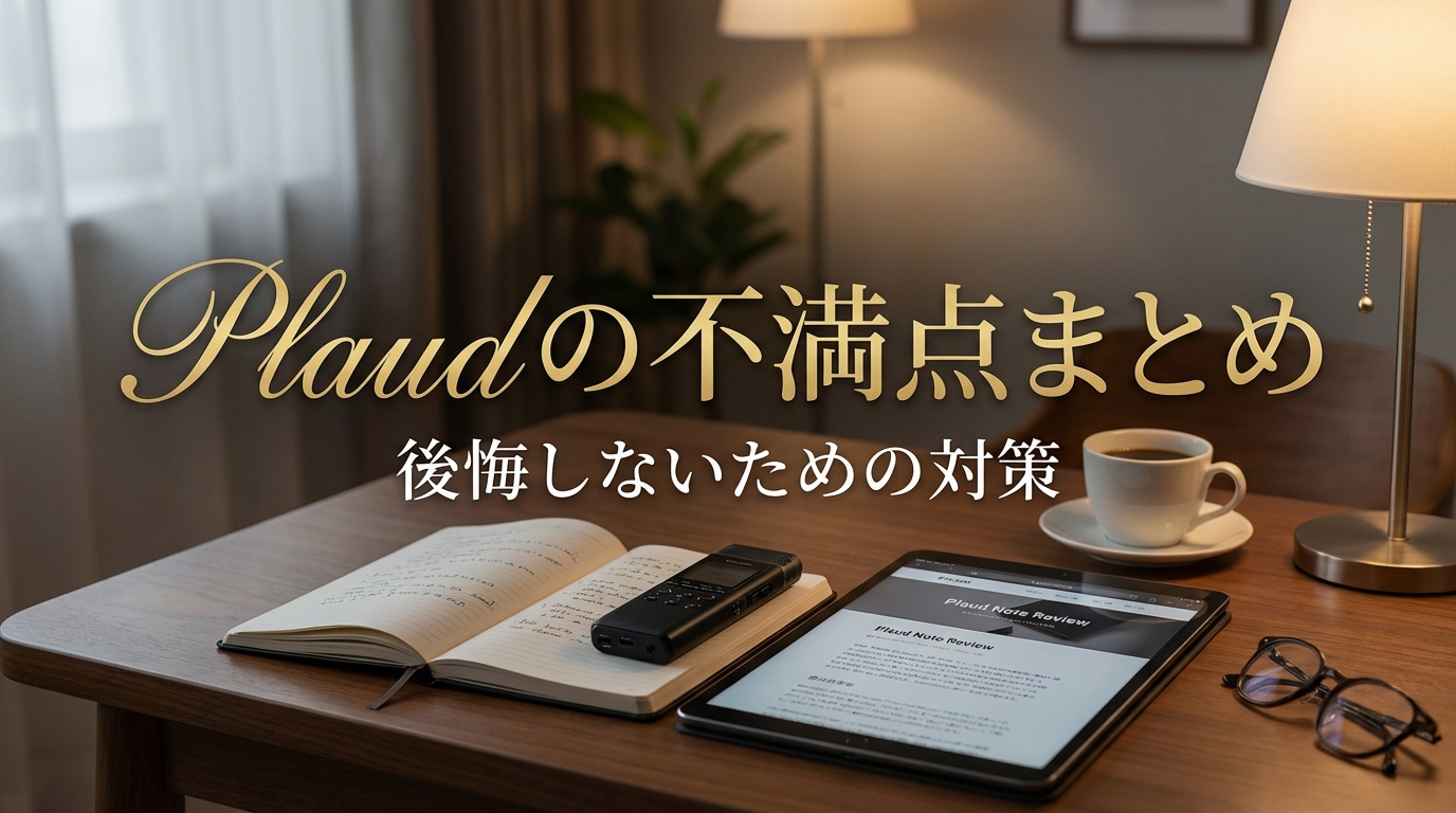 Plaudの不満点まとめ|後悔しないための対策