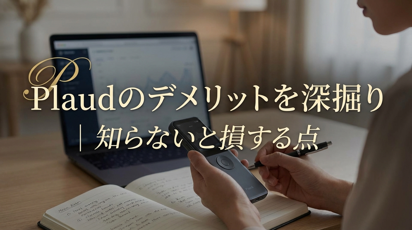Plaudのデメリットを深掘り|知らないと損する点