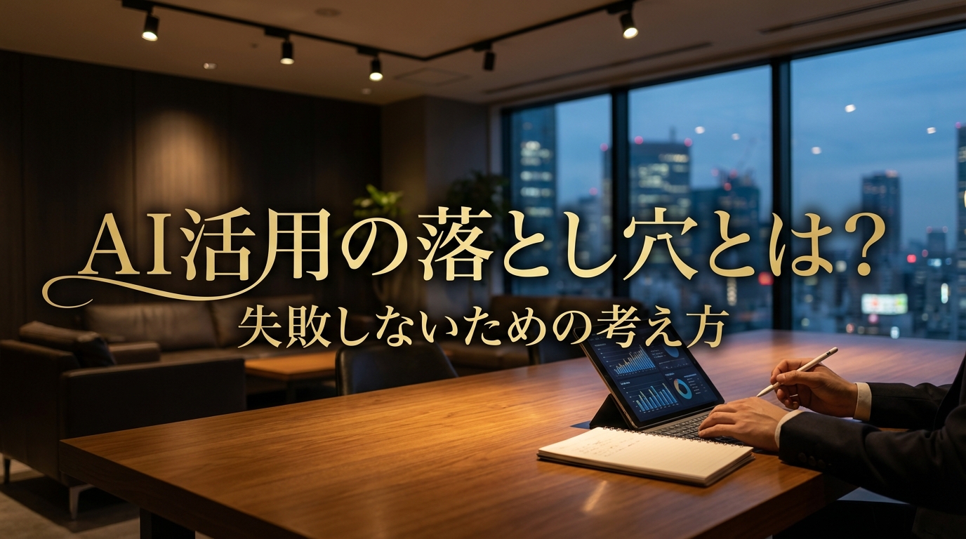 AI活用の落とし穴とは？失敗しないための考え方