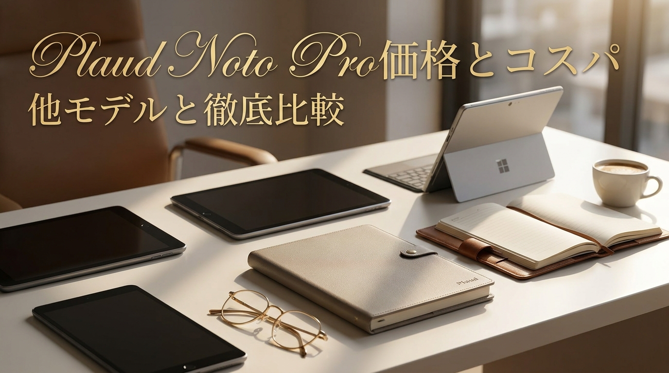 Plaud Noto Pro価格とコスパ他モデルと徹底比較