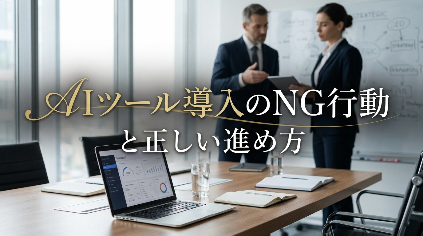AIツール導入のNG行動と正しい進め方
