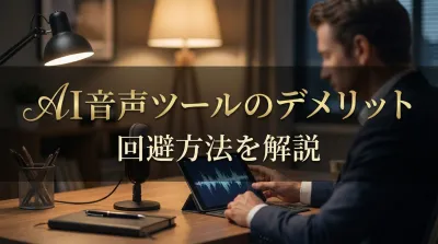 AI音声ツールのデメリットと回避方法を解説