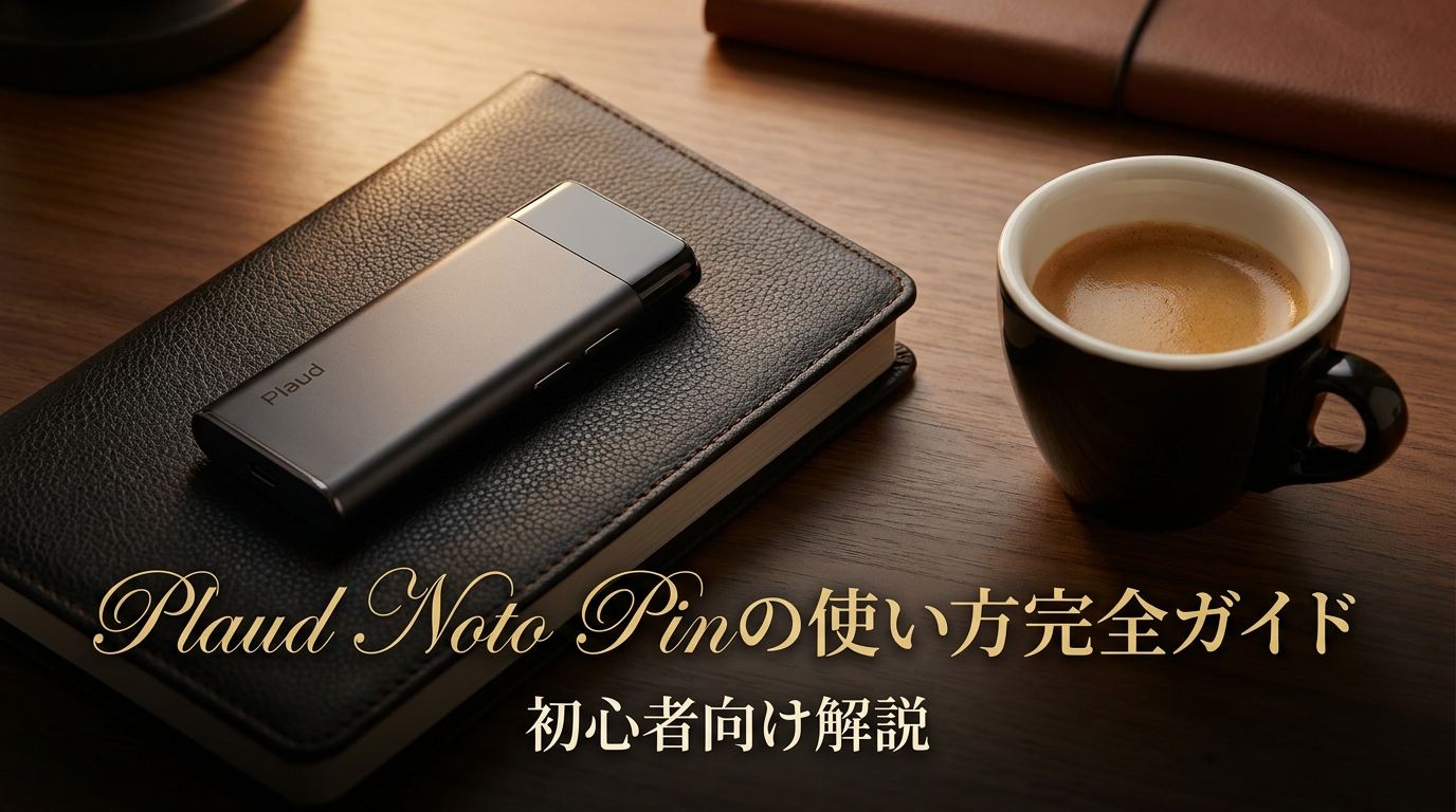 Plaud Noto Pinの使い方完全ガイド初心者向け解説
