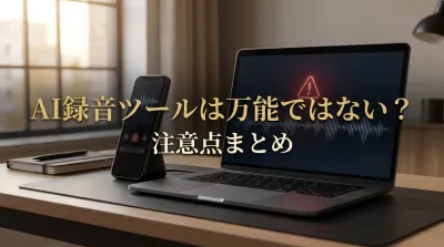 AI録音ツールは万能ではない？注意点まとめ